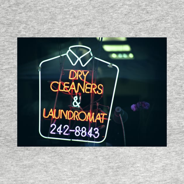 Dry cleaners and Laundromat Neon Sign in NYC by Reinvention